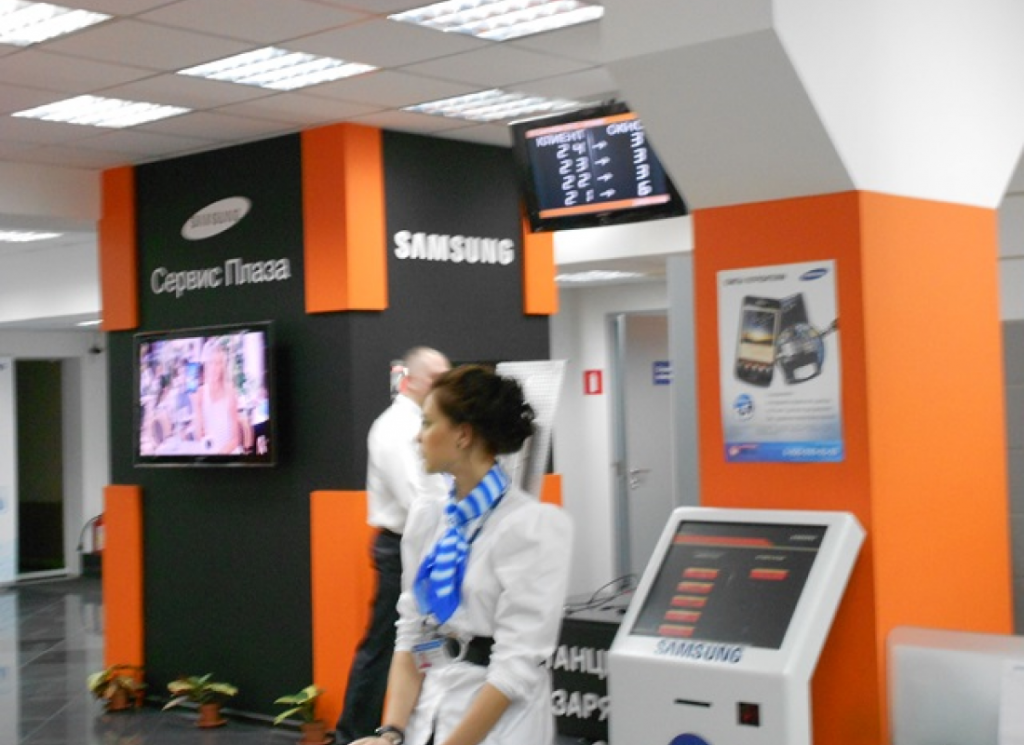 Электронная очередь NEURONIQ в сервисных центрах SAMSUNG